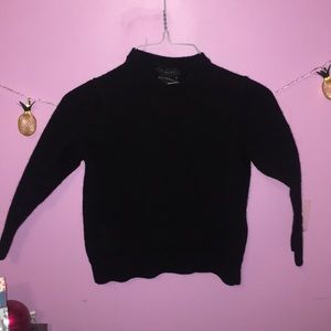 Black Tahari 100% Wool Sweater